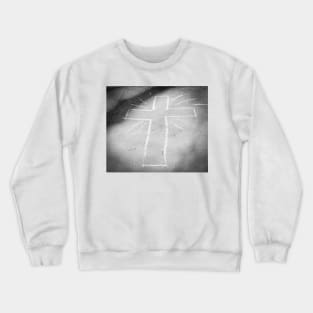 Sidewalk Chalk Cross Crewneck Sweatshirt